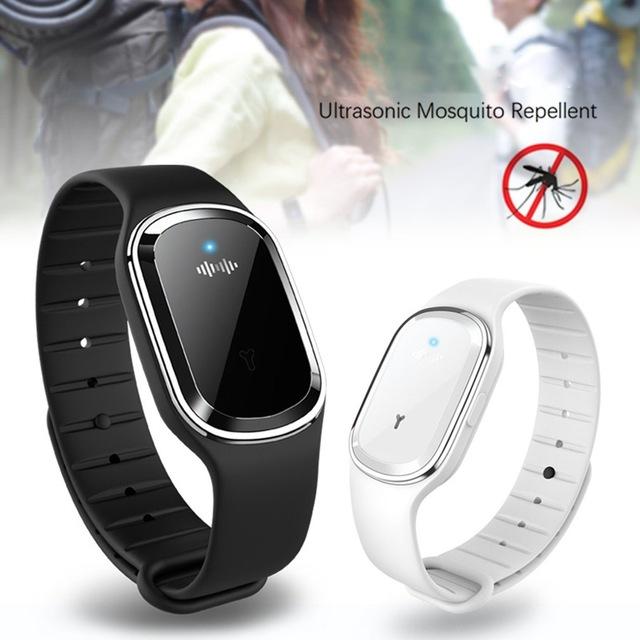 Ultrasonic Mosquito Repellent Watch Band – Non-Toxic & Waterproof