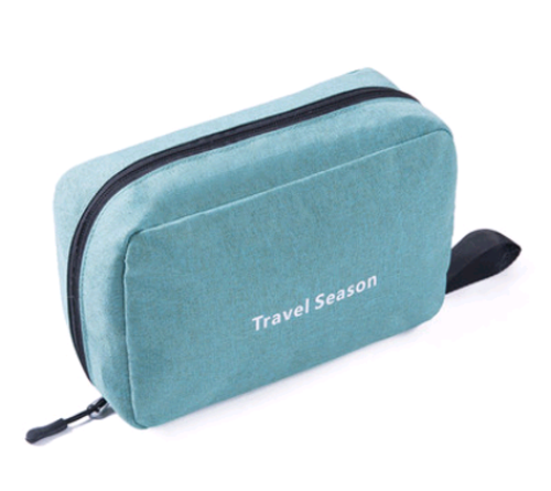 Hanging Travel Makeup Bag – Foldable Organiser with Hook