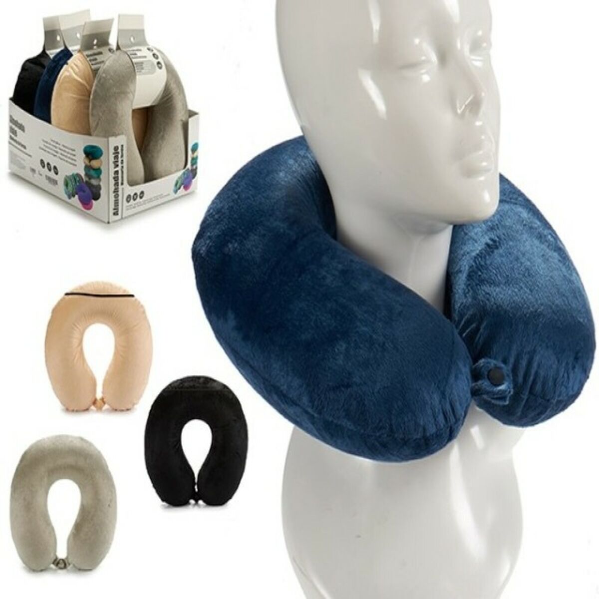 Memory Foam Travel Neck Pillow – Sleep Better on Every Journey