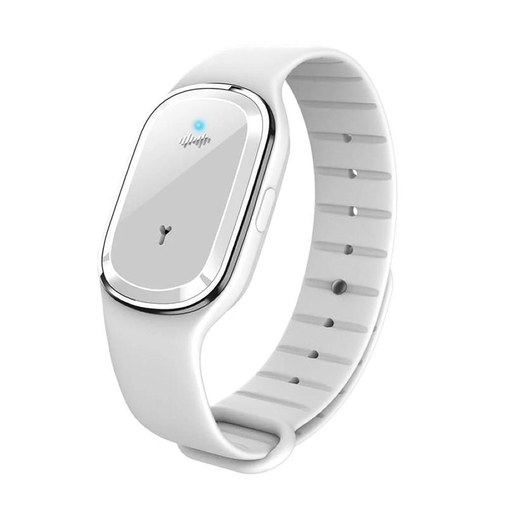 Ultrasonic Mosquito Repellent Watch Band – Non-Toxic & Waterproof
