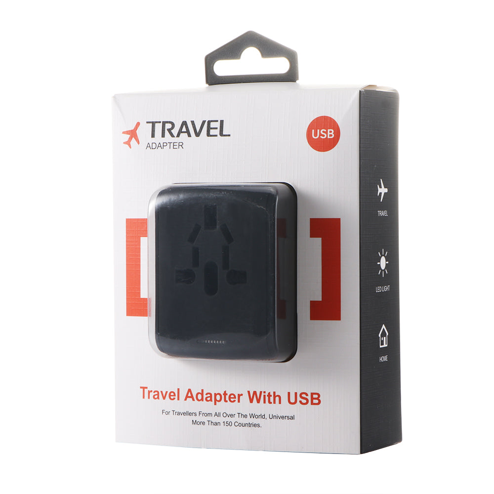 Universal Travel Adapter with 4 USB Ports – Charge 4 Devices at Once