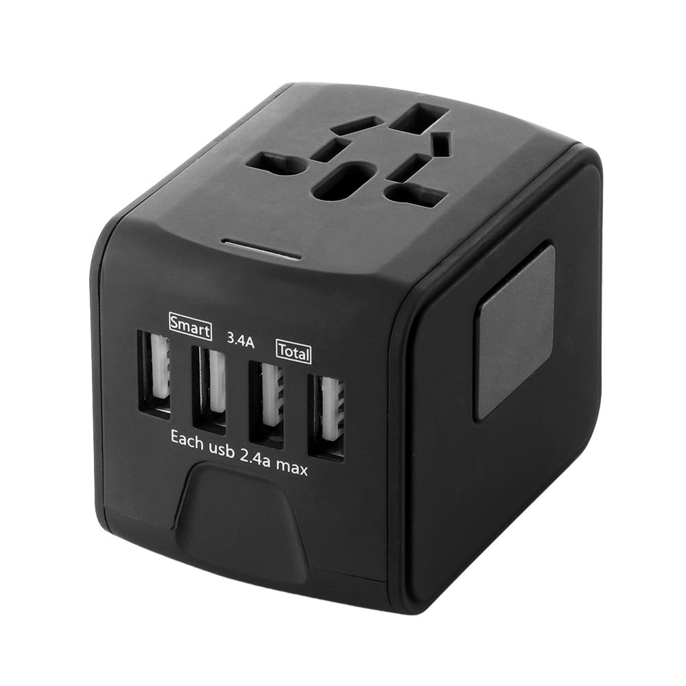 Universal Travel Adapter with 4 USB Ports – Charge 4 Devices at Once