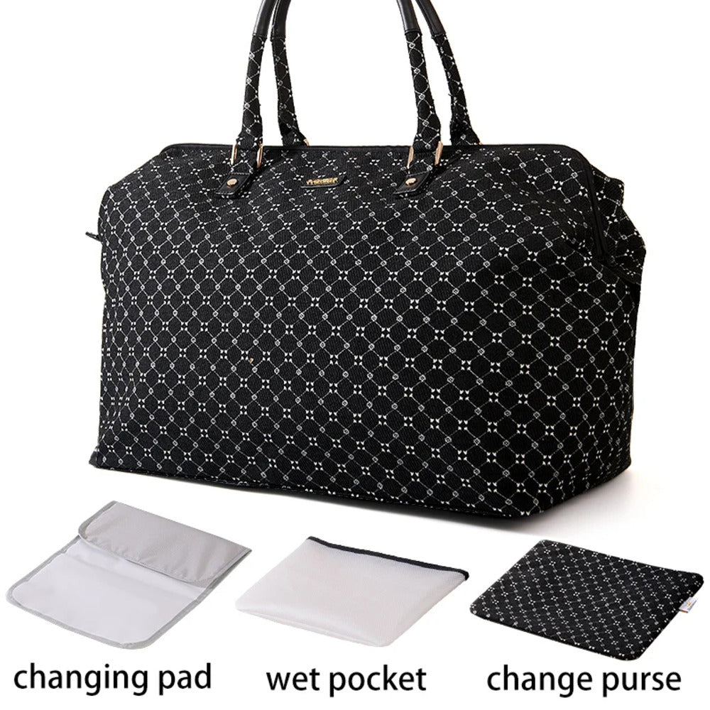 Large Family Travel Duffle Bag – 48L Mummy Bag with Changing Mat