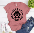 Just A Girl Who Loves Dogs – Dog Lover T-Shirt for Women