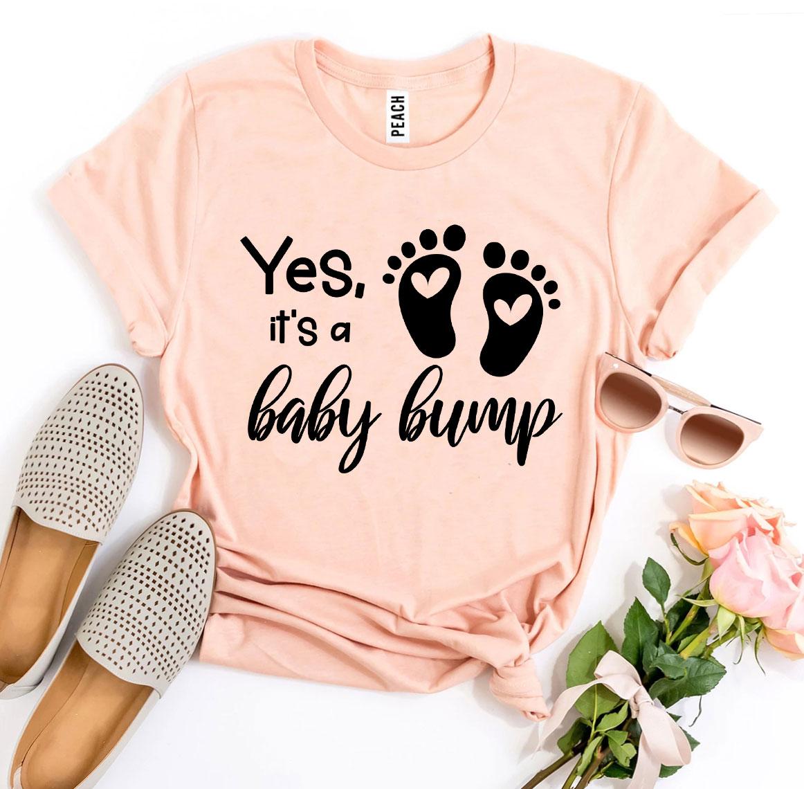 Yes, It's a Baby Bump T-Shirt – Funny Pregnancy Announcement Tee