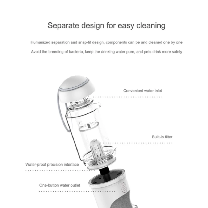 Portable Pet Water Bottle – On-the-Go Drinking Dispenser for Dogs & Cats