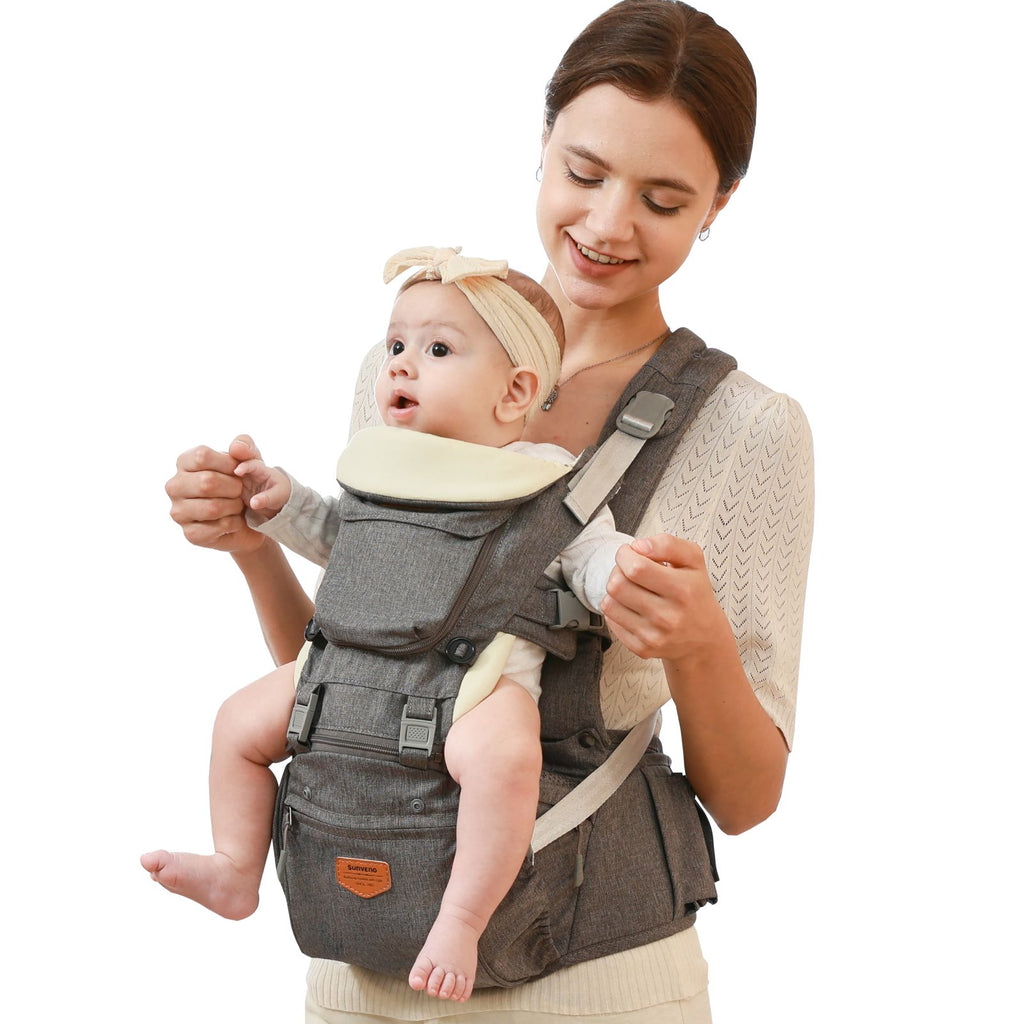 Ergonomic 3-in-1 Baby Carrier & Hip Seat – Versatile Baby Carrier for Parents