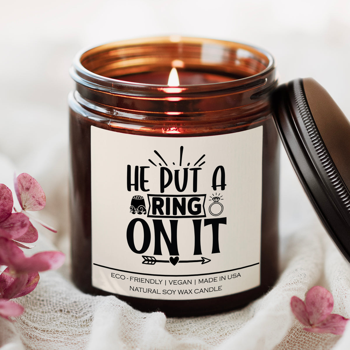 he put a ring on it Candle