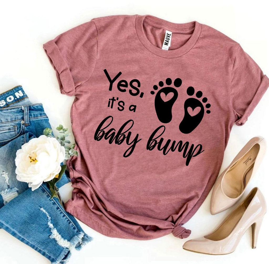 Yes, It's a Baby Bump T-Shirt – Funny Pregnancy Announcement Tee