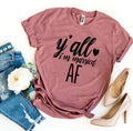 Y'all I'm Married AF T-Shirt – Funny Newlywed Announcement Tee