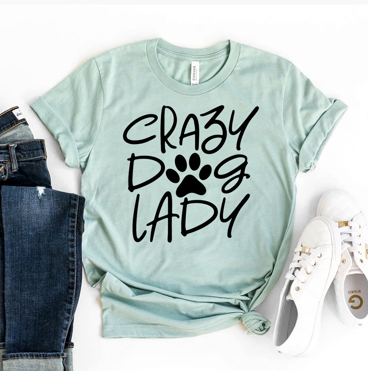 Crazy Dog Lady – Funny Dog Lover T-Shirt for Women