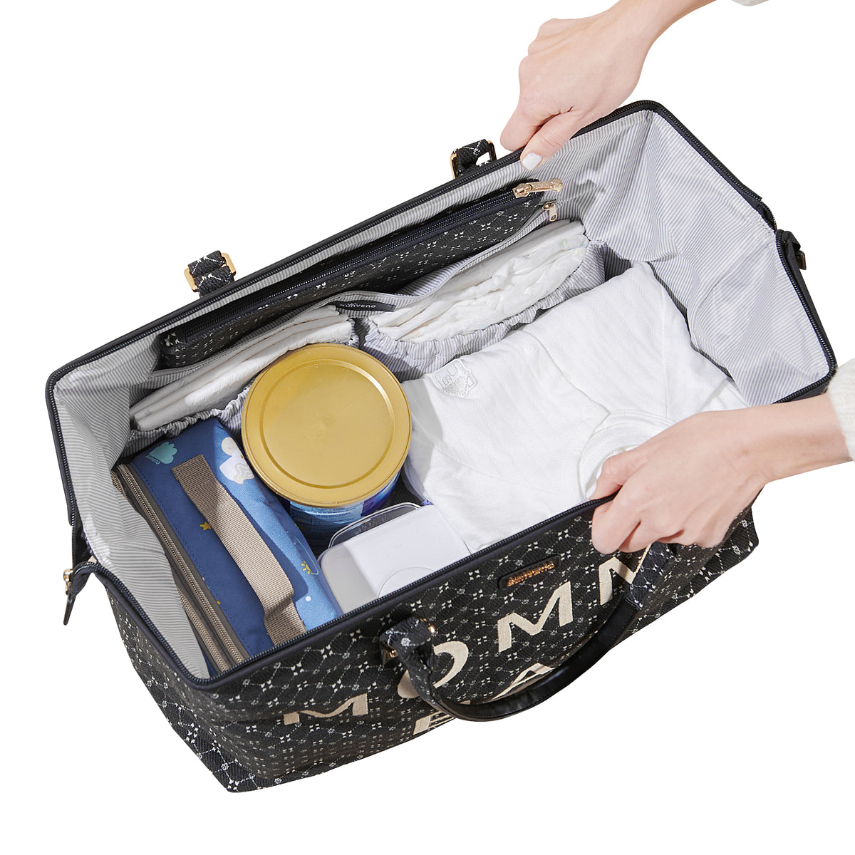 Large Family Travel Duffle Bag – 48L Mummy Bag with Changing Mat