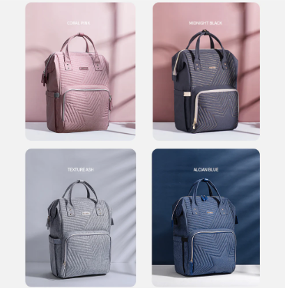 Modern Quilted Nappy Bag Backpack – Stylish Baby Bag for Mums