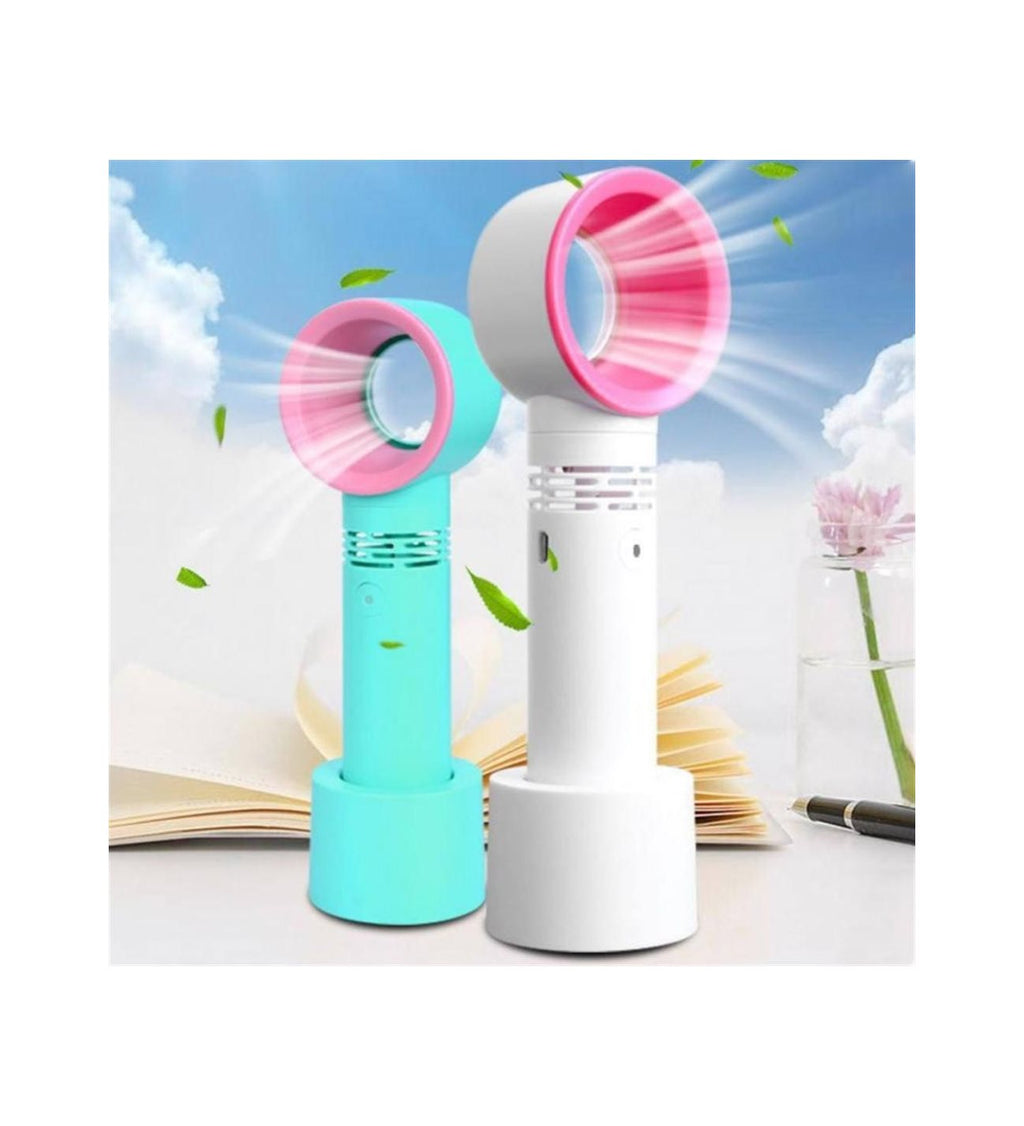Portable Rechargeable Bladeless Fan – USB Mini Desk & Travel Fan