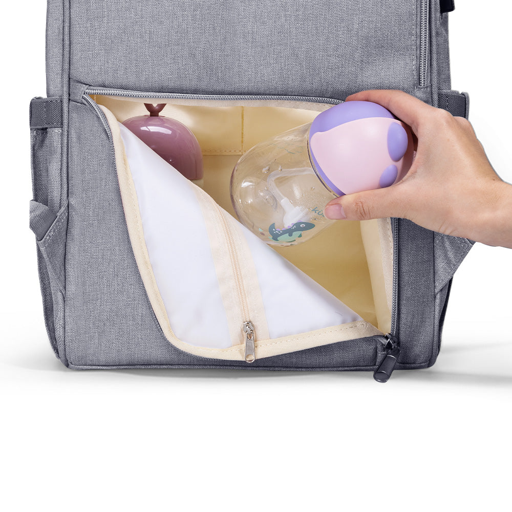 Modern Quilted Nappy Bag Backpack – Stylish Baby Bag for Mums