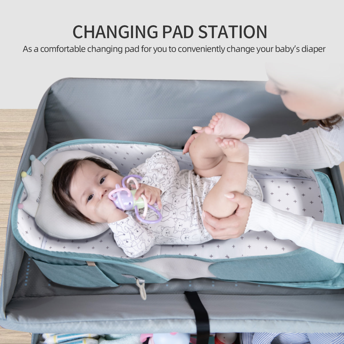 Portable Nappy Bag Backpack – Lightweight Baby Bag for On-the-Go Parents